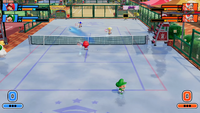 A practical test in the Adventure mode from Mario Tennis Fever