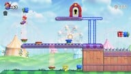 Screenshot of Merry Mini-Land level 4-1 from the Nintendo Switch version of Mario vs. Donkey Kong