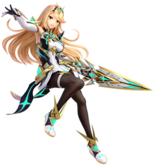 Mythra's official render for Super Smash Bros. Ultimate