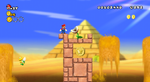 Star Coin in World 2-1 of New Super Mario Bros. Wii