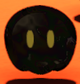 A Black Lava Bubble in battle in Paper Mario: Color Splash