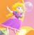 A screen shot of Bubble Peach from Super Mario Bros. Wonder