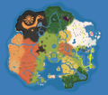 The full path of the Spiny Rally positioned on the world map