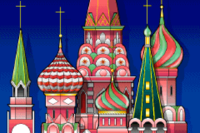 St. Basil's Cathedral in the DOS release of Mario is Missing!