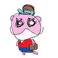 Drawing of Lottie in WarioWare Gold