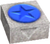 Screen-cropped model of a Blue Coin Block from Super Mario 64.