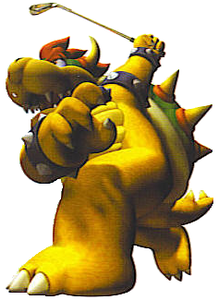 Artwork of Bowser from Mario Golf: Toadstool Tour