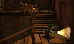 The Canyon Stairs segment from Luigi's Mansion: Dark Moon.