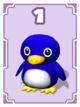 Penguin card in Cardiators from Mario Party 8