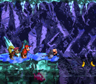 Clapper's Cavern The fourth level (third in the remake), Clapper's Cavern takes place in an ice cavern where Clappers help by freezing the water into solid ice, allowing Diddy and Dixie to travel across while avoiding a Snapjaw in the water.