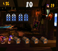 The first bonus area at Gangplank Galley.