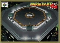 One of the Mario Kart 64 Collectible Trading Cards.