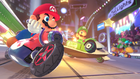 Mario, Luigi, and Yoshi racing.