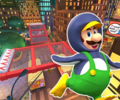 The course icon of the T variant with Penguin Luigi