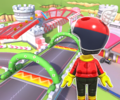 The course icon of the R/T variant with the Para-Biddybud Mii Racing Suit