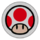 Toad's emblem from Mario Kart Tour