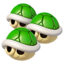 Triple Green Shell from Mario Kart Tour.