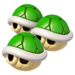 Triple Green Shell from Mario Kart Tour.