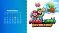 November 2024 desktop calendar from My Nintendo