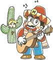 Mario in Mexican outfit