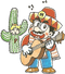 Mario in the Mexican outfit