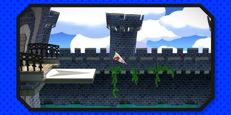 Image of Hooktail Castle shown with the tenth question of the Paper Mario Personality Quiz.