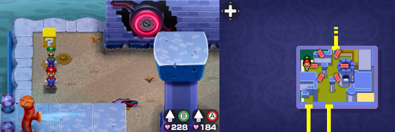 Block 27 in Peach's Castle of Mario & Luigi: Bowser's Inside Story + Bowser Jr.'s Journey.