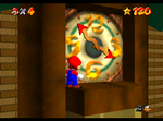 Mario facing the portal to Tick Tock Clock