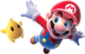 Mario and a yellow Luma