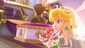 Princess Peach and Tiara on Bowser's Airship in Super Mario Odyssey