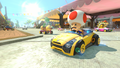 Toad in the Sports Coupe on Toad Harbor