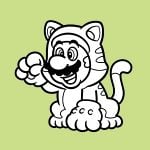 The icon for Colour in Cat Mario from Nintendo Kids Club