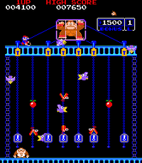 Chain Scene from the arcade version of Donkey Kong Jr.