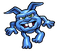 Artwork of Blue Virus from Dr. Mario