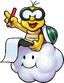 Artwork of Lakitu from Mario & Luigi: Paper Jam