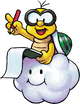 Artwork of Lakitu from Mario & Luigi: Paper Jam