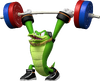 Artwork of Vector Weightlifting from Mario & Sonic at the London 2012 Olympic Games
