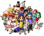 Mario Golf: Advance Tour Artwork: Group shot of the non-regular characters.