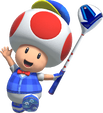 Artwork of Toad in Mario Golf: Super Rush
