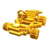 Gold 8-Bit Pipe Frame from Mario Kart Tour