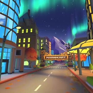 View of Vancouver Velocity in Mario Kart Tour