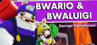 Bwario & Bwaluigi splash screen from Mario + Rabbids Kingdom Battle