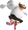 Dr. Eggman fencing.