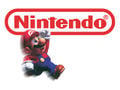 Mario jumping aside the Nintendo logo
