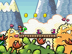 The image for "Practice Stage" from Super Mario World 2: Yoshi's Island on Nintendo Music.