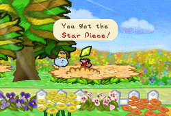 Mario finding a Star Piece  in Flower Fields in Paper Mario