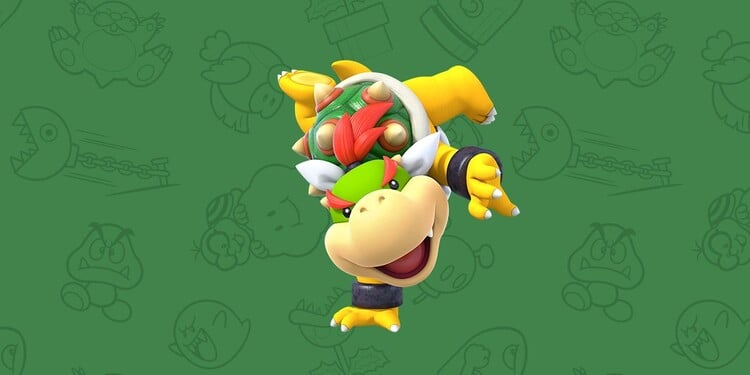 Picture of Bowser Jr. shown with the fourth question in the Mushroom Kingdom pop quiz