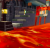 Squared screenshot of lava in Super Mario Galaxy 2.