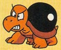 Alternate artwork of a Bombshell Koopa from Super Mario Land.