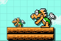 A Mega Mechakoopa in the Super Mario Bros. 3 game style in Super Mario Maker 2